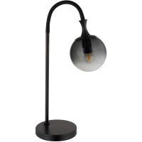 Globo Lighting Dalton lampa stołowa 1x10 W czarna-przydymiona 15885T