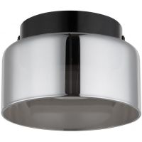 Globo Lighting Higgins lampa podsufitowa 1x6 W czarna/przydymiona 16055DS
