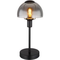 Globo Lighting Kokkini lampa stołowa 1x25 W czarna-przydymiona 21914B