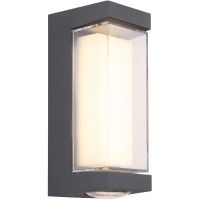 Globo Lighting Plixon kinkiet zewnętrzny 1x12 W biały-przezroczysty-antracyt 34316