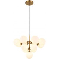 Globo Lighting Grappy lampa wisząca 13x5 W biała-złota 56143-13G