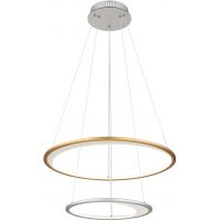 Globo Lighting Umbra lampa wisząca 1x40 W biała-złota-srebrna 67333-44H