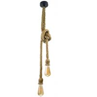 Goldlux Rope lampa wisząca 2x12 W beżowa 307613