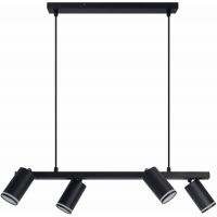 Goldlux Paris lampa wisząca 4x10 W czarna 325358