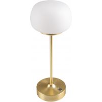 Goldlux Gwinea lampa stołowa 1x2 W biała-złota 329851