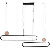 Goldlux Florentyna lampa wisząca 2x48 W czarna 333889