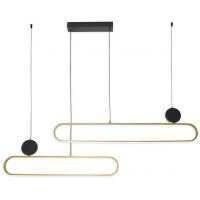 Goldlux Florentyna lampa wisząca 2x48 W złota 333902