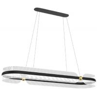 Italux Sopla lampa wisząca 1x56 W czarna PND-63728-56W-3K-BK-GD