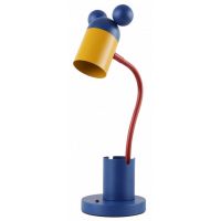 GTV Mouse lampa biurkowa 1x25 W granatowo-żółta LB-MOUS-27-DEC