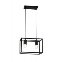 GTV Diu lampa wisząca 2x40 W czarna OS-DIU2-10-DEC