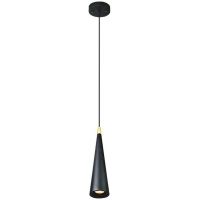 GTV Evi lampa wisząca 1x40 W czarna OS-EVI-GU10-10-DEC