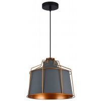 GTV Goa lampa wisząca 1x40 W szary/popielaty OS-GOA-15-DEC