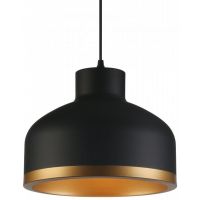 GTV Goldi lampa wisząca 1x40 W czarna-złota OS-GOLD1-11-DEC