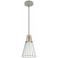 GTV Kaliope lampa wisząca 1x40 W złota-szary/popielaty OS-KAL-E27-16-DEC