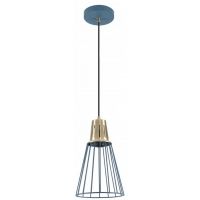 GTV Kaliope lampa wisząca 1x40 W złota-niebieska OS-KAL-E27-25-DEC