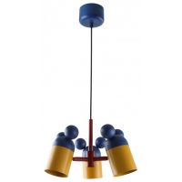 GTV Mouse lampa wisząca 3x25 W granatowo-żółta OS-MOUS-27-DEC