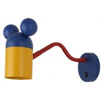 GTV Mouse kinkiet 1x25 W granatowo-żółty OS-MOUSW-27-DEC