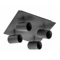 GTV Veneto lampa podsufitowa 4x20 W czarna OS-VEN20WOK4-10