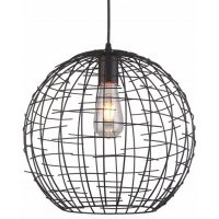 GTV Viela lampa wisząca 1x40 W czarna OS-VIEL2-11-DEC