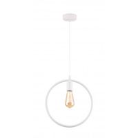 GTV Fija lampa wisząca 1x40 W biała OS-FI-E27-00-DEC