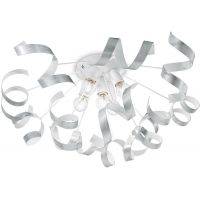 Ideal Lux Vortex SP6 lampa podsufitowa 5x40W biała/srebrna 101590