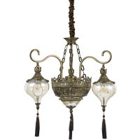 Ideal Lux Harem lampa wisząca 5x60W patyna 115993