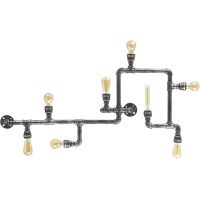 Ideal Lux Plumber lampa podsufitowa 8x42W antyczna czerń 175331