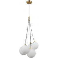 Italux Perlos lampa wisząca 5x5 W mosiądz PND-54456-5-HB