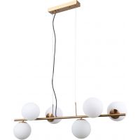 Italux Raddi lampa wisząca 6x5 W złota PND-5510-6-HBR