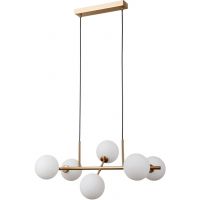 Italux Mirellio lampa wisząca 6x5 W mosiądz PND-66463-6-HB