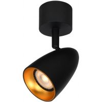 Italux Tino lampa podsufitowa 1x10 W czarna SPL-36748-1R-BK-GD