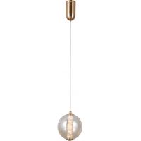 Italux Butero lampa wisząca 1x6 W złota-bursztynowa PND-34359-S-HBR-AMB