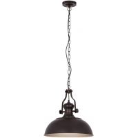 Italux Rosalia lampa wisząca 1x60 W brązowa MDM-2646/1 BR+GD