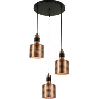 Italux Restenza lampa wisząca 3x40 W mosiądz PND-2439-3-COP