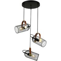 Italux Antoin lampa wisząca 3x40 W czarna PND-2445-3-BK