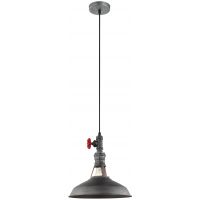Italux Garibaldo lampa wisząca 1x60 W szary/popielaty MDM-2781/1 GR+BK