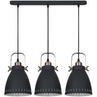 Italux Franklin lampa wisząca 3x60 W grafitowa MD-HN8026S-3-B+RC