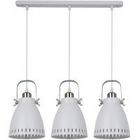 Italux Franklin lampa wisząca 3x60 W biała MD-HN8026S-3-WH+S.NICK