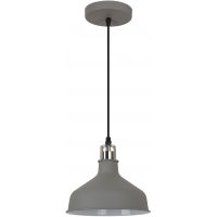 Italux Hooper lampa wisząca 1x60 W szary/popielaty MD-HN8049M-GR+S.NICK