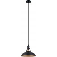 Italux Freya lampa wisząca 1x40 W czarna MDM-2315/1 M BK+GD