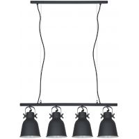 Italux Lavare lampa wisząca 4x40 W czarna MD-HN82608-4-BK+WH
