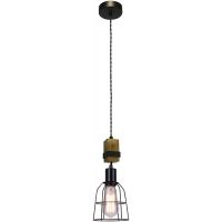 Italux Ponte lampa wisząca 1x60 W czarna PND-4290-1-L