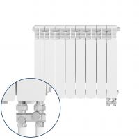KFA Armatura G500F/D/8 grzejnik pokojowy 57,2x64,4 cm podłączenie dolne biały 789-082-44