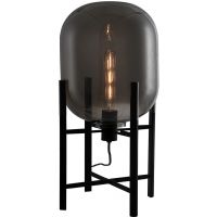Italux Maversa lampa stojąca 1x60 W czarny/grafitowy lustrzany FL-82321-1A-S
