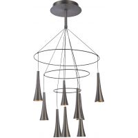 Italux Luca lampa wisząca 8x45 W brązowa MD16115-9A