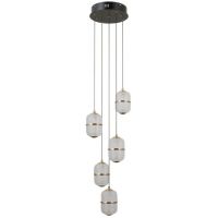 Italux Alani lampa wisząca 5x28 W czarna PND-34375-5-BK