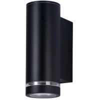 Italux Fondo kinkiet zewnętrzny 1x40 W czarny piaskowany OWL-2067-1-GU10