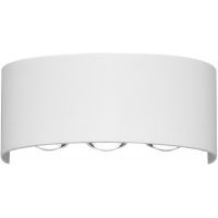 Italux Ortelo kinkiet zewnętrzny 3x6 W biały OWL-451-3-WH