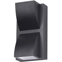 Italux Edgar kinkiet zewnętrzny 2x6 W czarny PL-437B