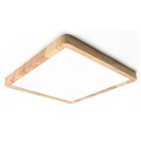 Italux Olbis plafon 1x24 W drewno PLF-63827-300L-24W-WO